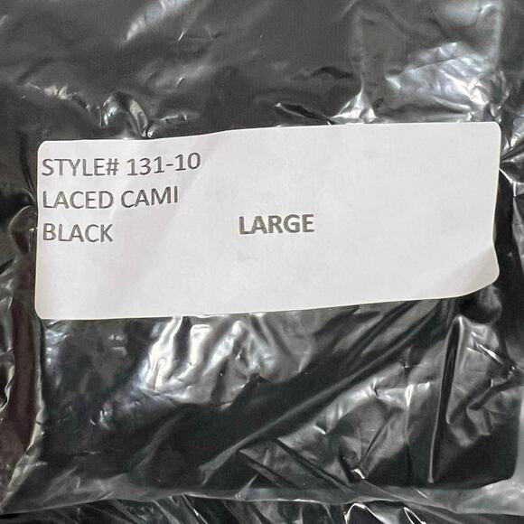 San Francisco City Lights Gypsy Lace Cami Tank Top Black Size Large L NEW - Picture 6 of 6